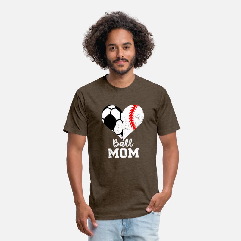 Ball Mom Heart Baseball Soccer Mom