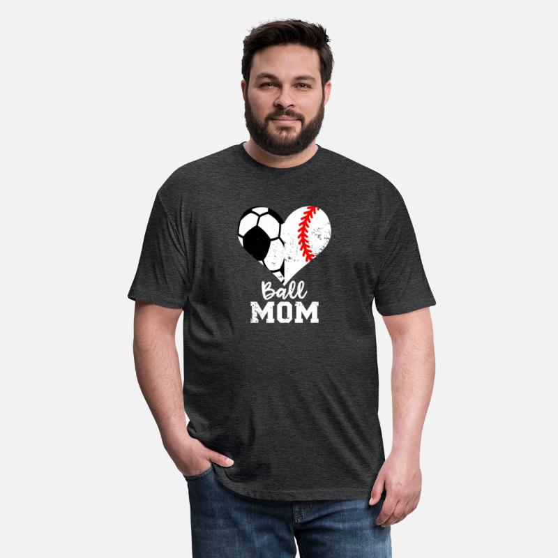 Ball Mom Heart Baseball Soccer Mom
