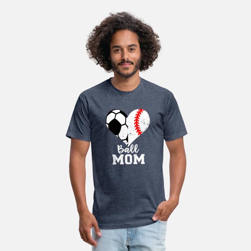 Ball Mom Heart Baseball Soccer Mom