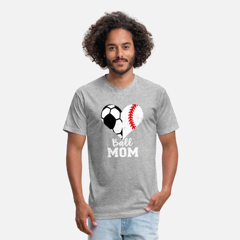 Ball Mom Heart Baseball Soccer Mom