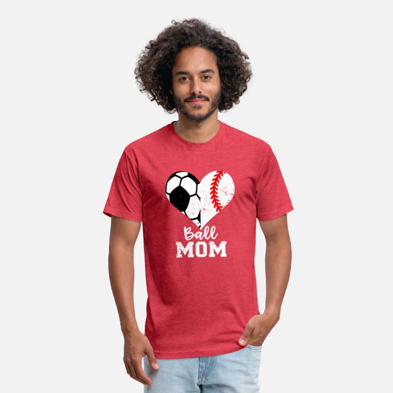 Ball Mom Heart Baseball Soccer Mom