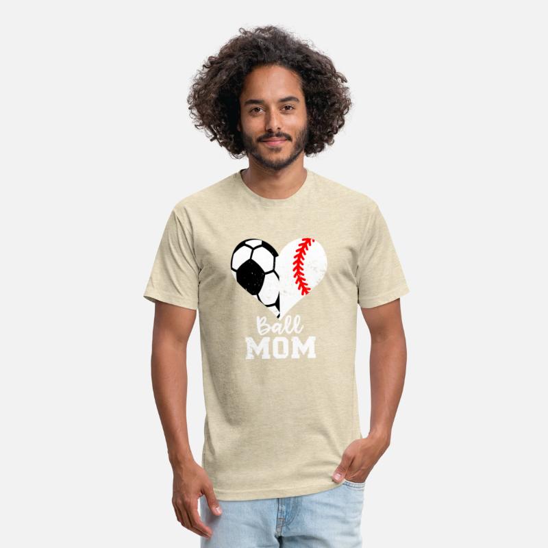 Ball Mom Heart Baseball Soccer Mom