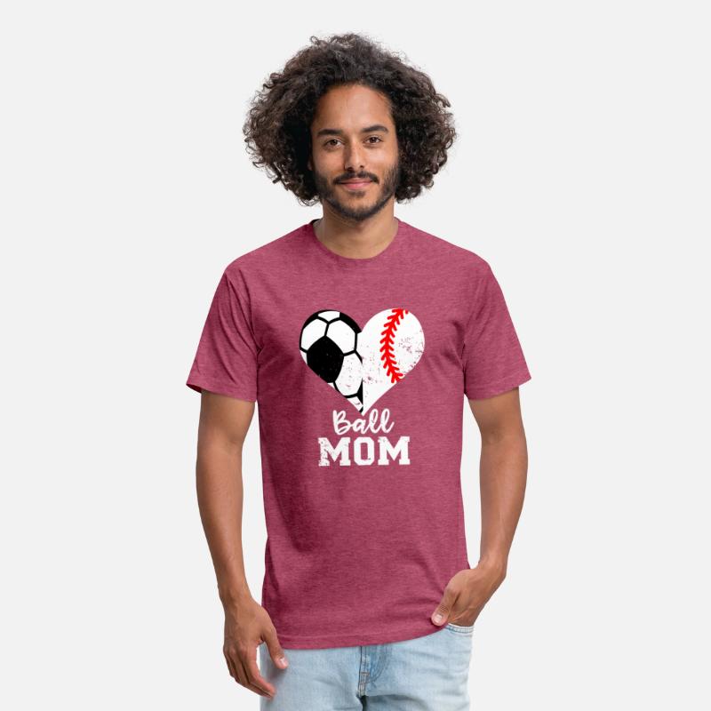 Ball Mom Heart Baseball Soccer Mom