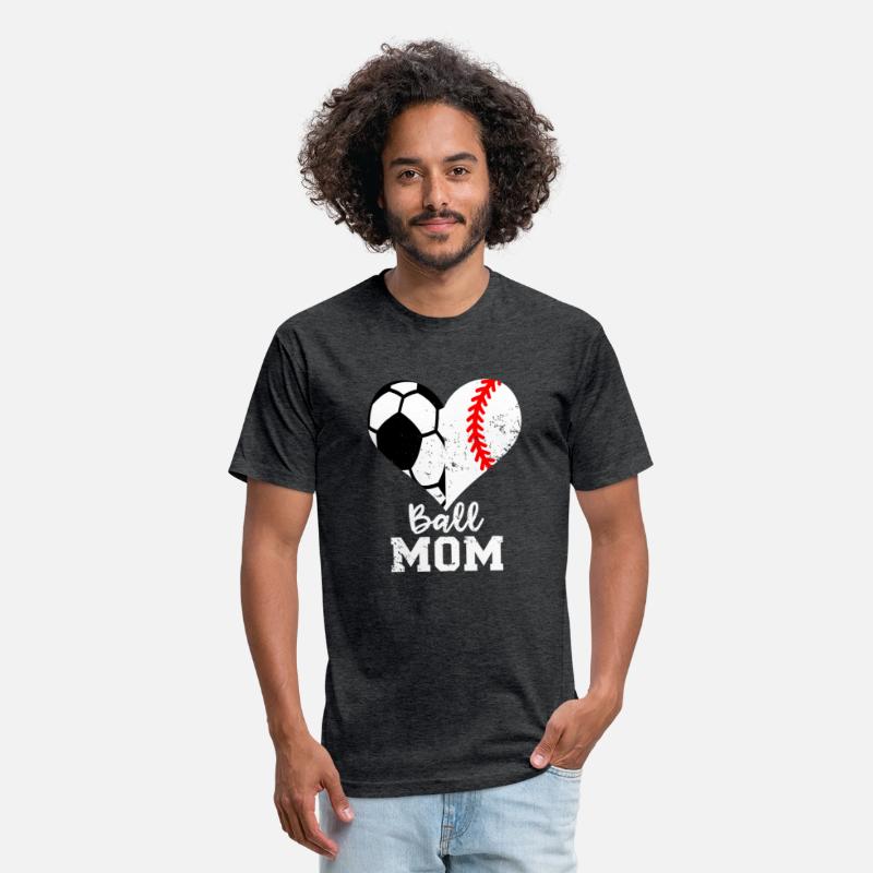 Ball Mom Heart Baseball Soccer Mom