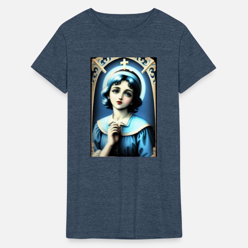 Beautiful Vintage Woman with a Cross