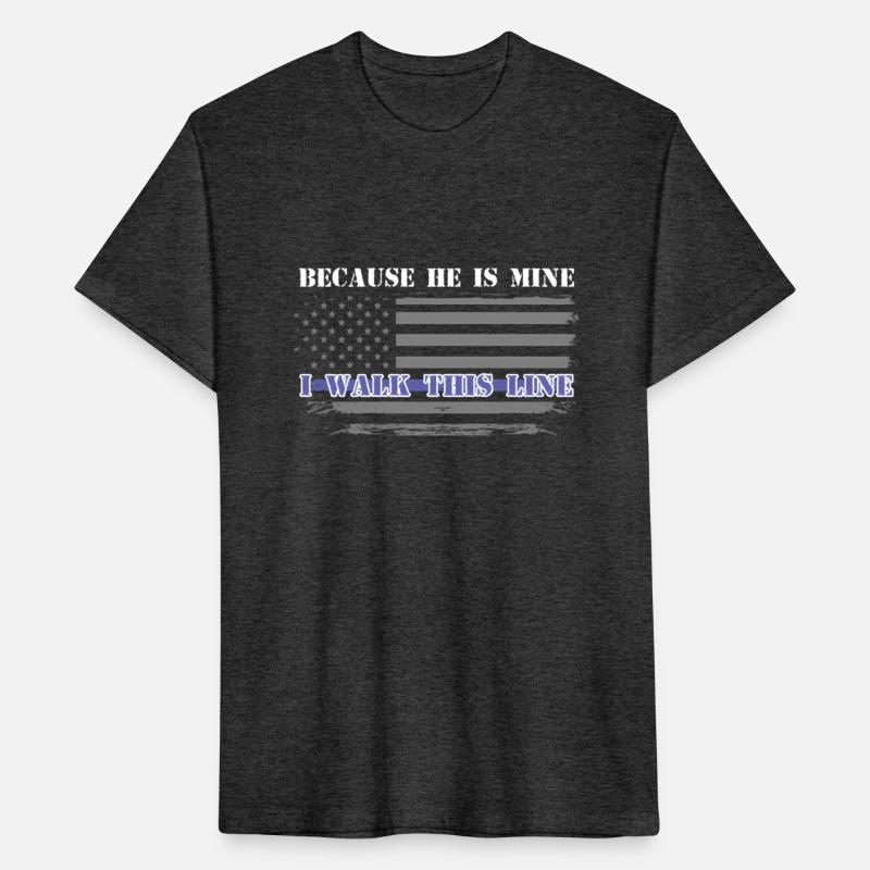 Because He Is Mine I Walk This Line Us Flag Police