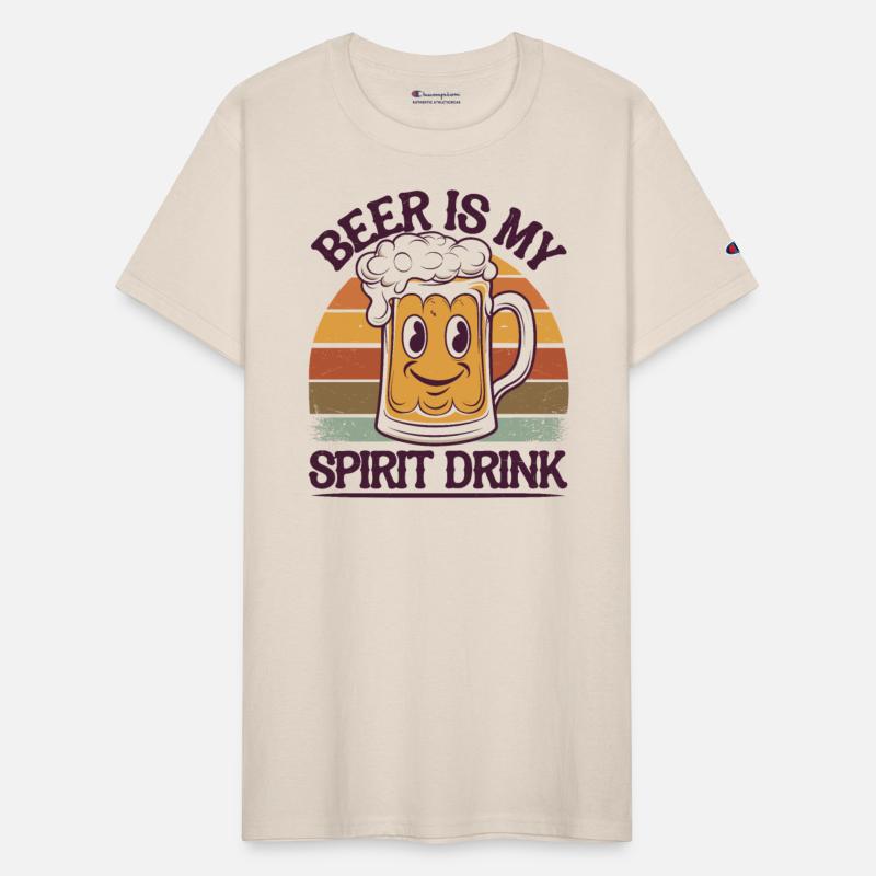 Beer Is My Spirit Drink Retro Mug Design