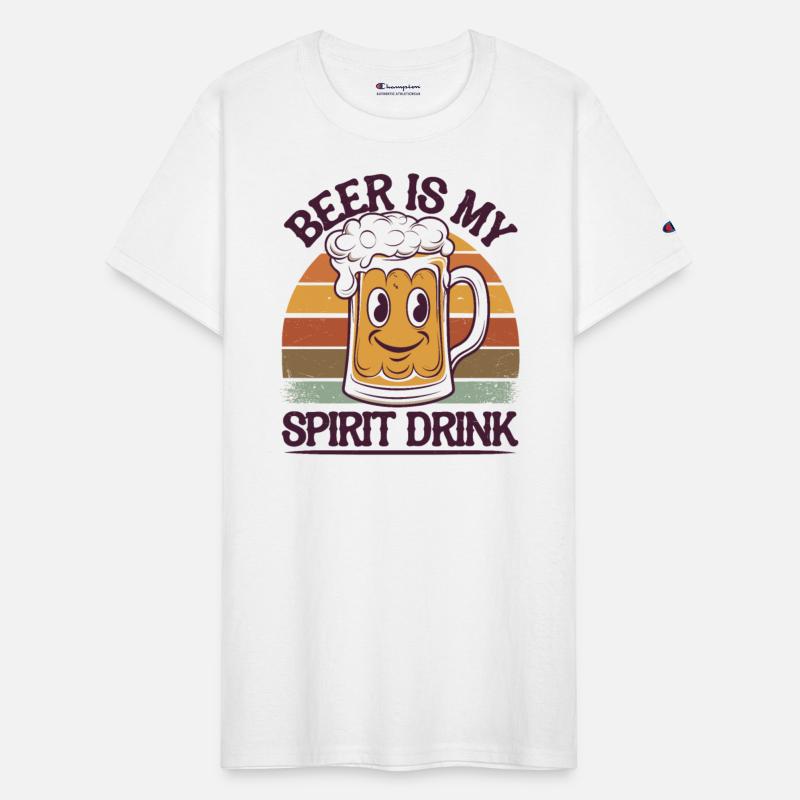 Beer Is My Spirit Drink Retro Mug Design