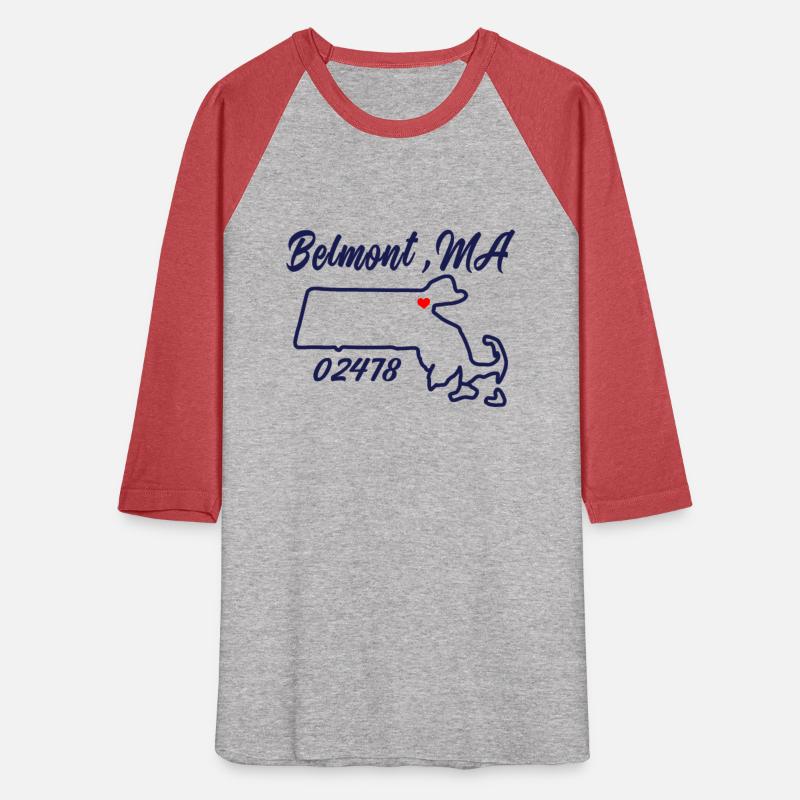 Belmont MA 02478 MASS Massachusetts Map Souvenir