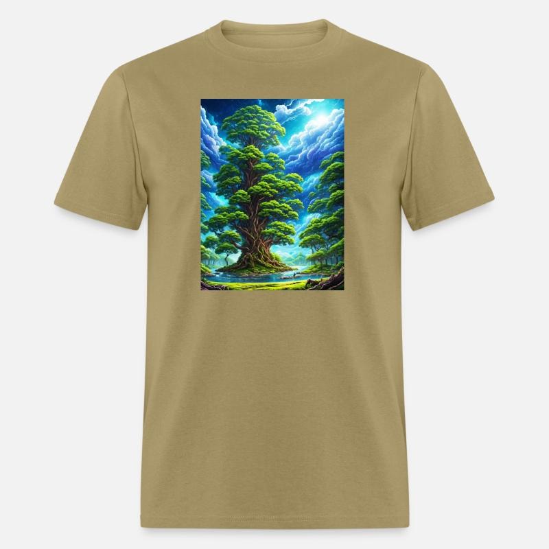 Big Tree with Blue Cloud