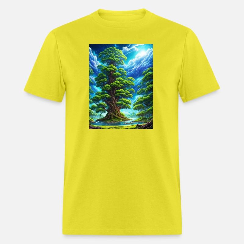 Big Tree with Blue Cloud