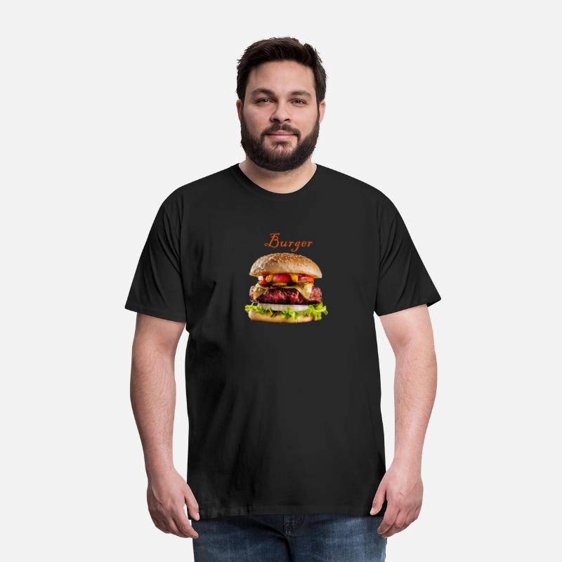 Black and realistic Burger menu