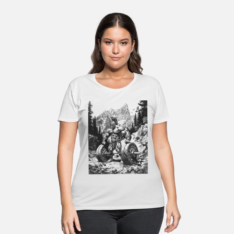 Black and white line art depicting a muscular Leon