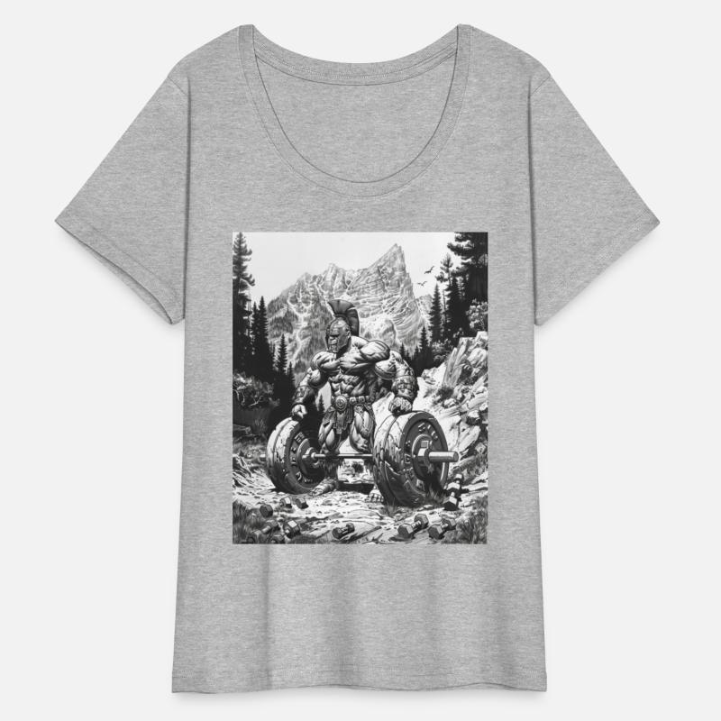 Black and white line art depicting a muscular Leon