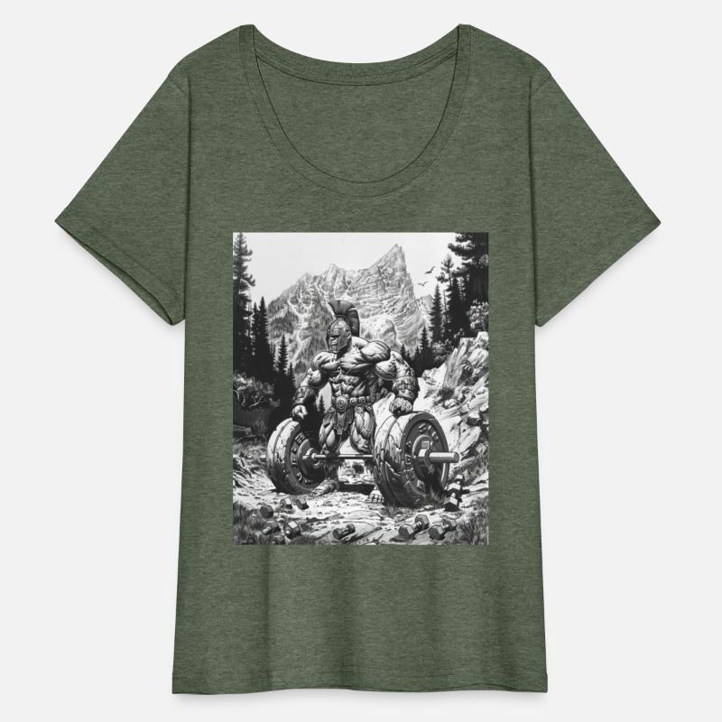 Black and white line art depicting a muscular Leon