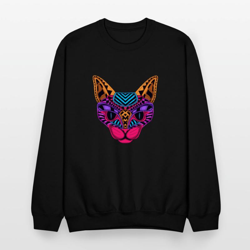Black Neon Cat T shirt