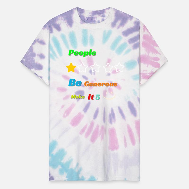 Black Playful Typography T Shirt people one star