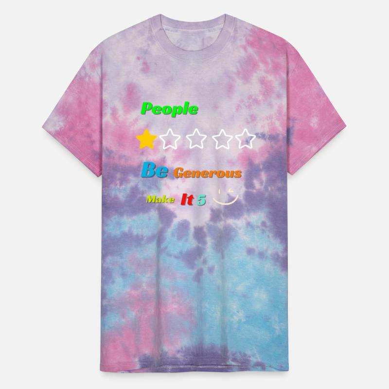Black Playful Typography T Shirt people one star