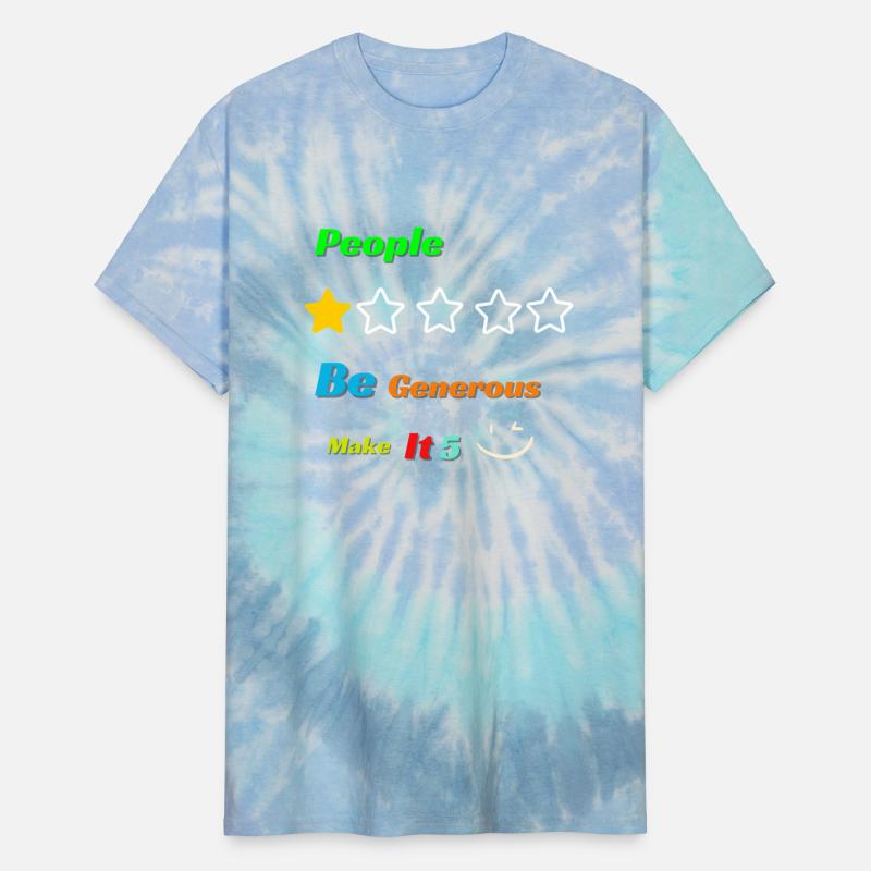 Black Playful Typography T Shirt people one star