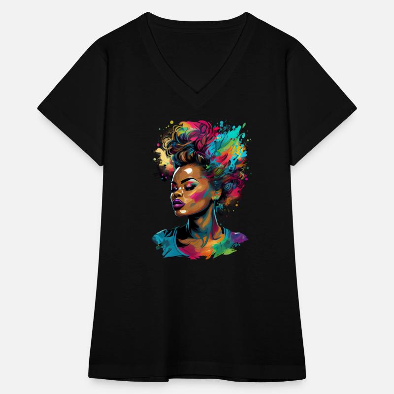 Black Queen Afro Melanin pop Art Black History