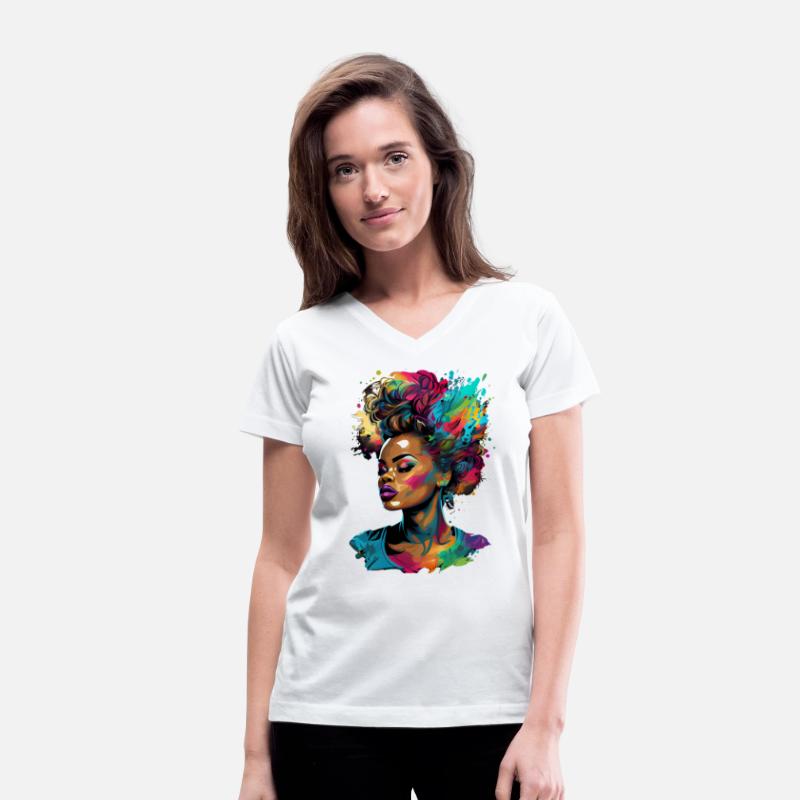 Black Queen Afro Melanin pop Art Black History