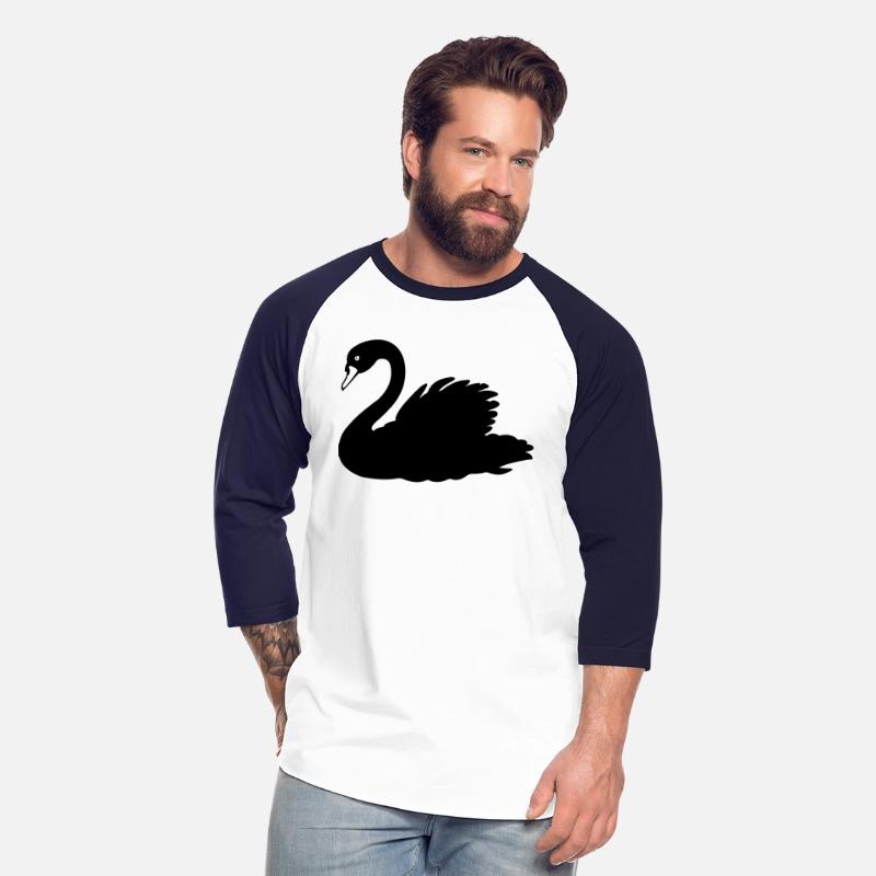 Black swan silhouette figure