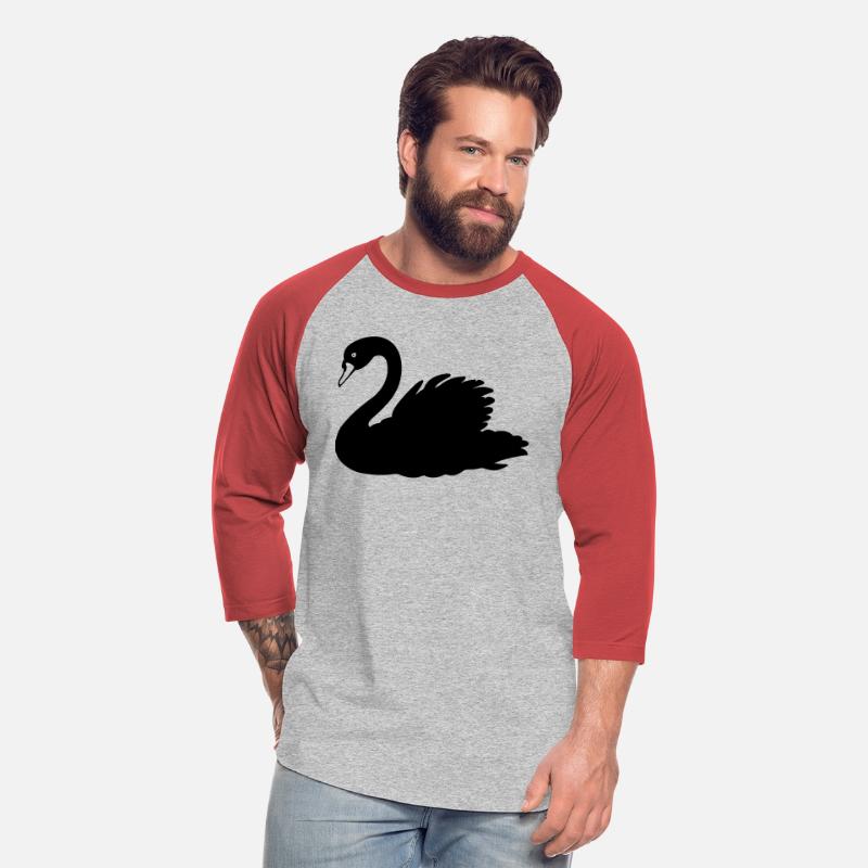 Black swan silhouette figure