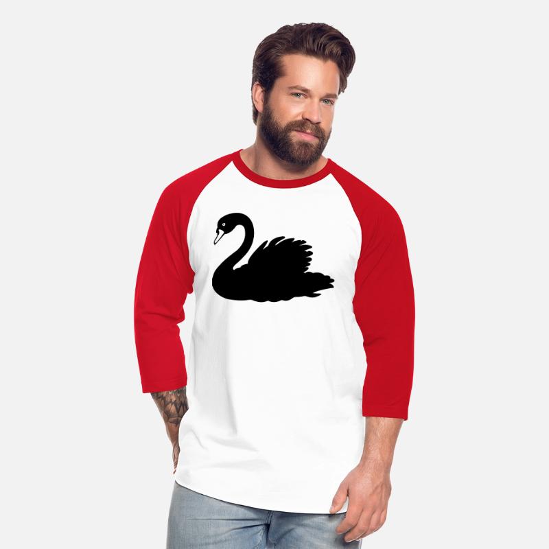 Black swan silhouette figure