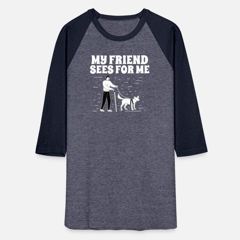 Blindness my friend sees for me blind person