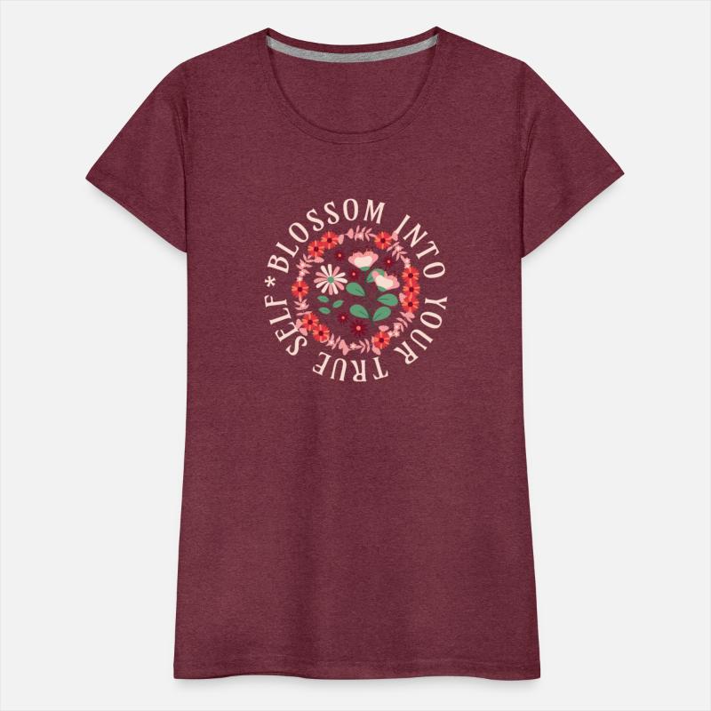 Blossom Into Your True Self Positive Quote Girls