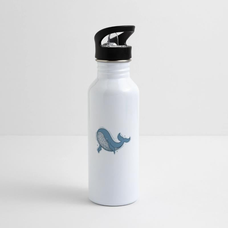 Blue Whale in Ocean Water