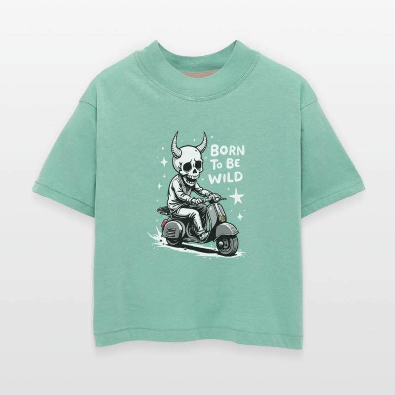 Born to Be Wild - Skull Devil on Scooter