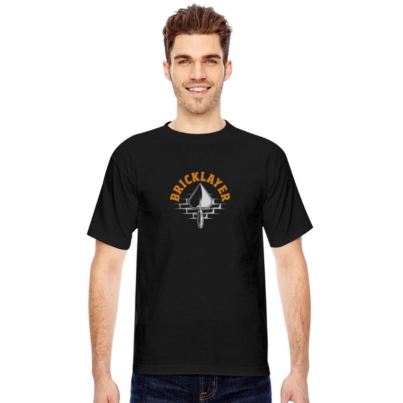 Bricklayer Trowel and Brick Wall Pride