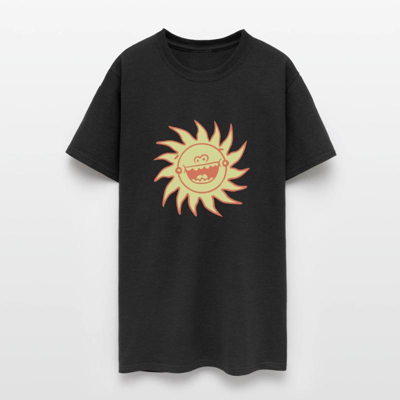 Bright Sun Funny Happy Face Smile Comic Cartoon