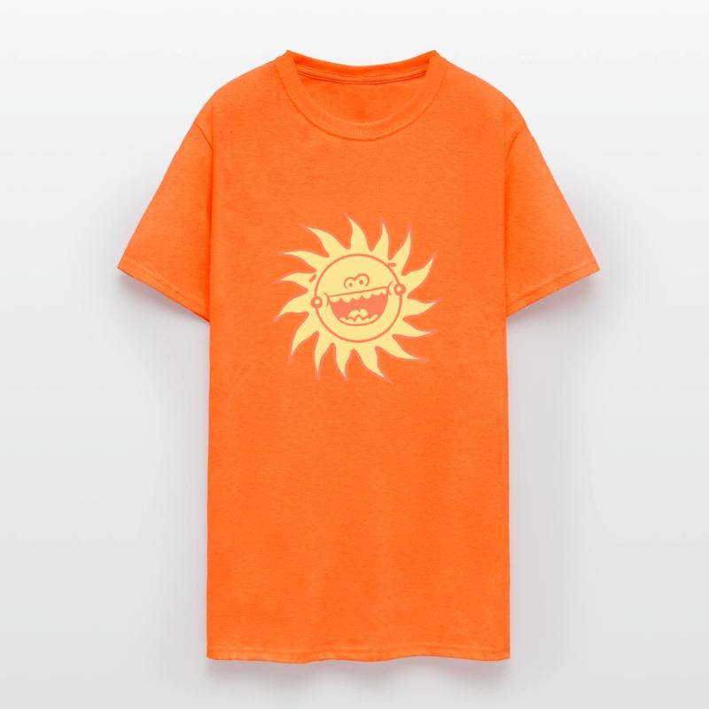 Bright Sun Funny Happy Face Smile Comic Cartoon