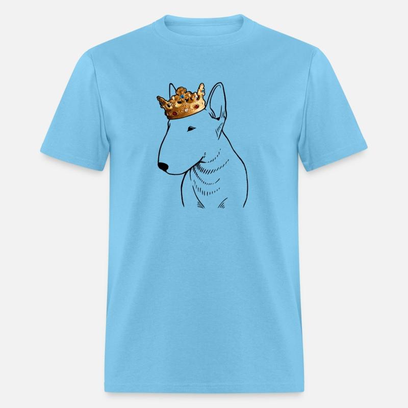 Bull Terrier Dog Wearing Crown