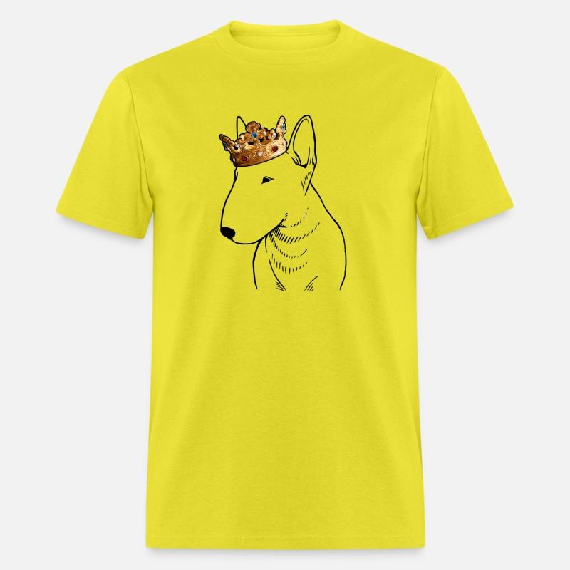 Bull Terrier Dog Wearing Crown