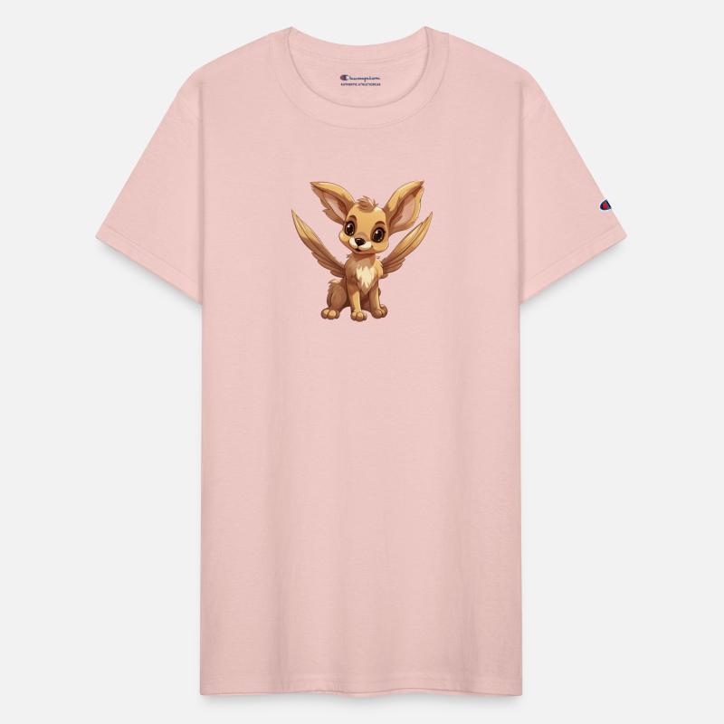 Bunny with huge ears and angel wings mythical