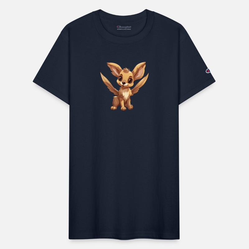 Bunny with huge ears and angel wings mythical