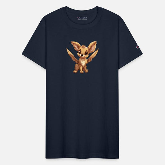 Bunny with huge ears and angel wings mythical