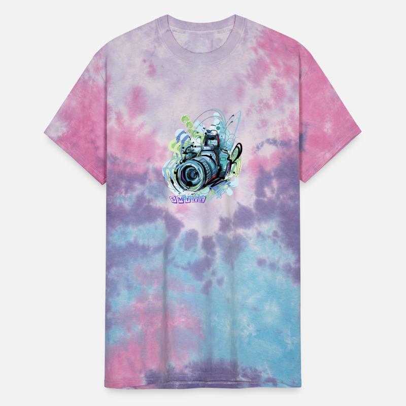 Camera Drawing Smile T-shirt