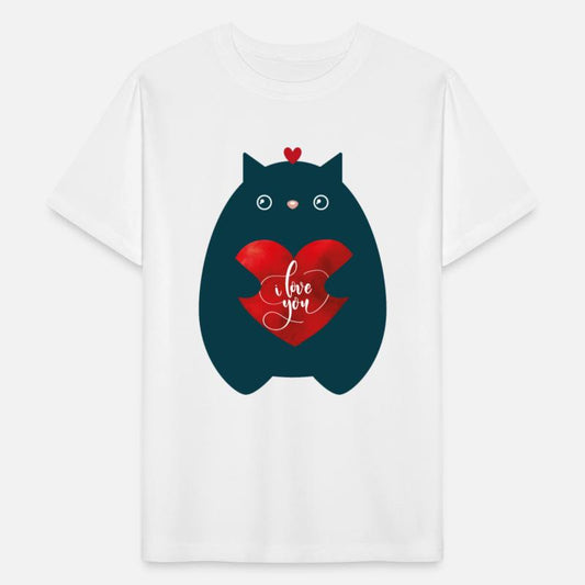 Cat In Love-I Love You-Cute Kitten Valentine Day