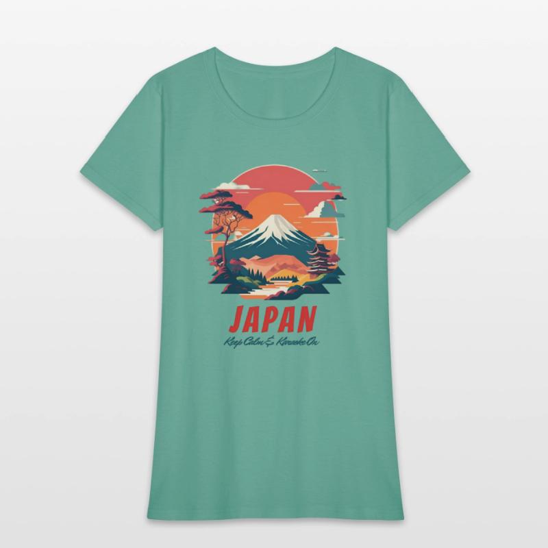 Charming Witty Japan Sunset Mt Fuji Cultural Humor