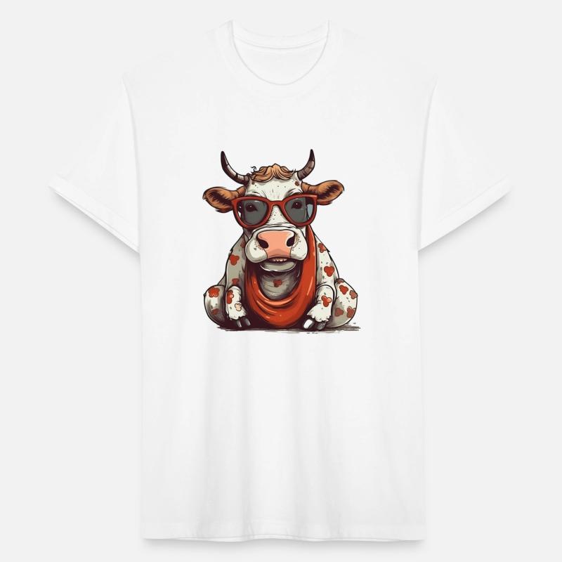 Chic and Playful Cow