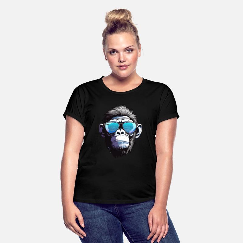Chic Chimp: Elegance in Blue Shades