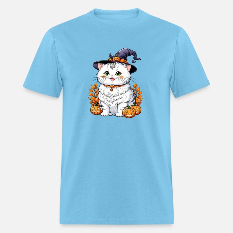 "Chubby Cat in Witch Hat Halloween Art Series