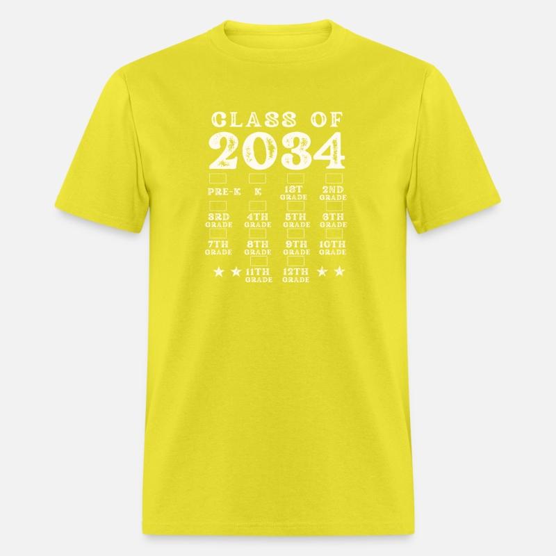 Class Of 2034 Grow With Me Grade Pre-K Checkmarks