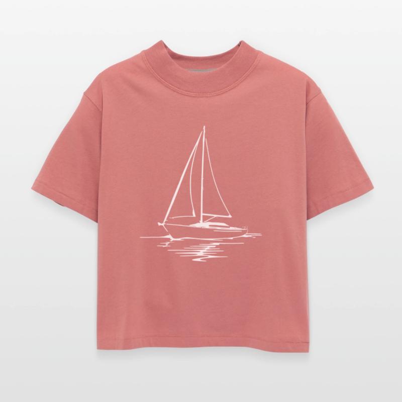 Classic Sailboat Outline