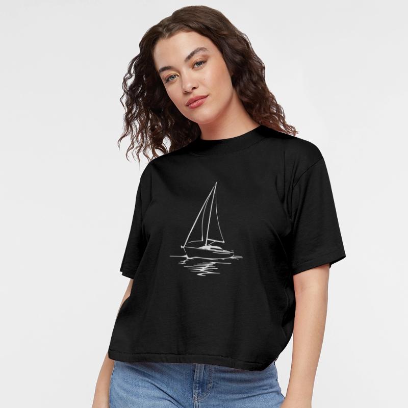 Classic Sailboat Outline