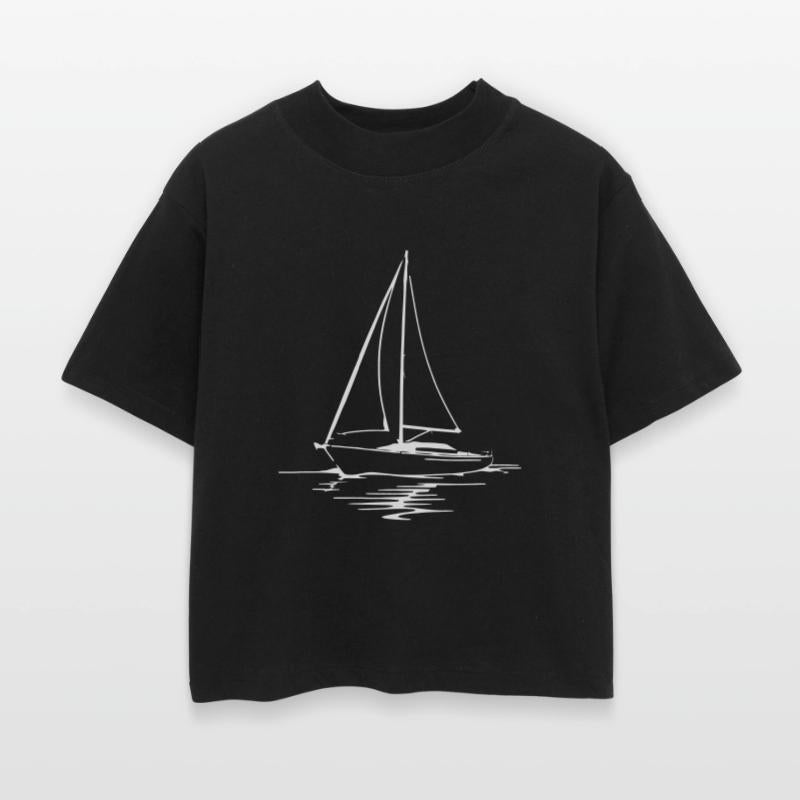 Classic Sailboat Outline